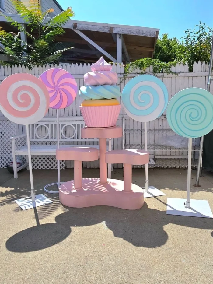 Candyland en renta | Pieza grande decorativa Lollipop