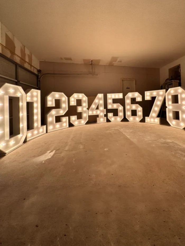 Números Gigantes de 4 Pies en Madera